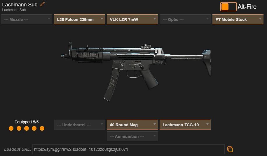 Lachmann Sub loadout (Image via sym.gg)