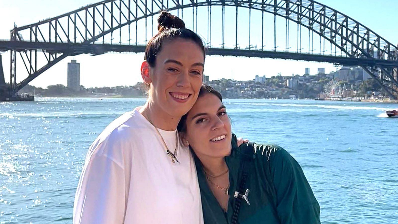 WNBA MVP Breanna Stewart and her wife Marta Xargay.