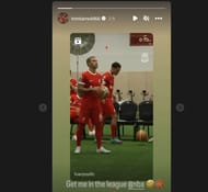 Screenshot of Trent Alexander-Arnold's Instagram story