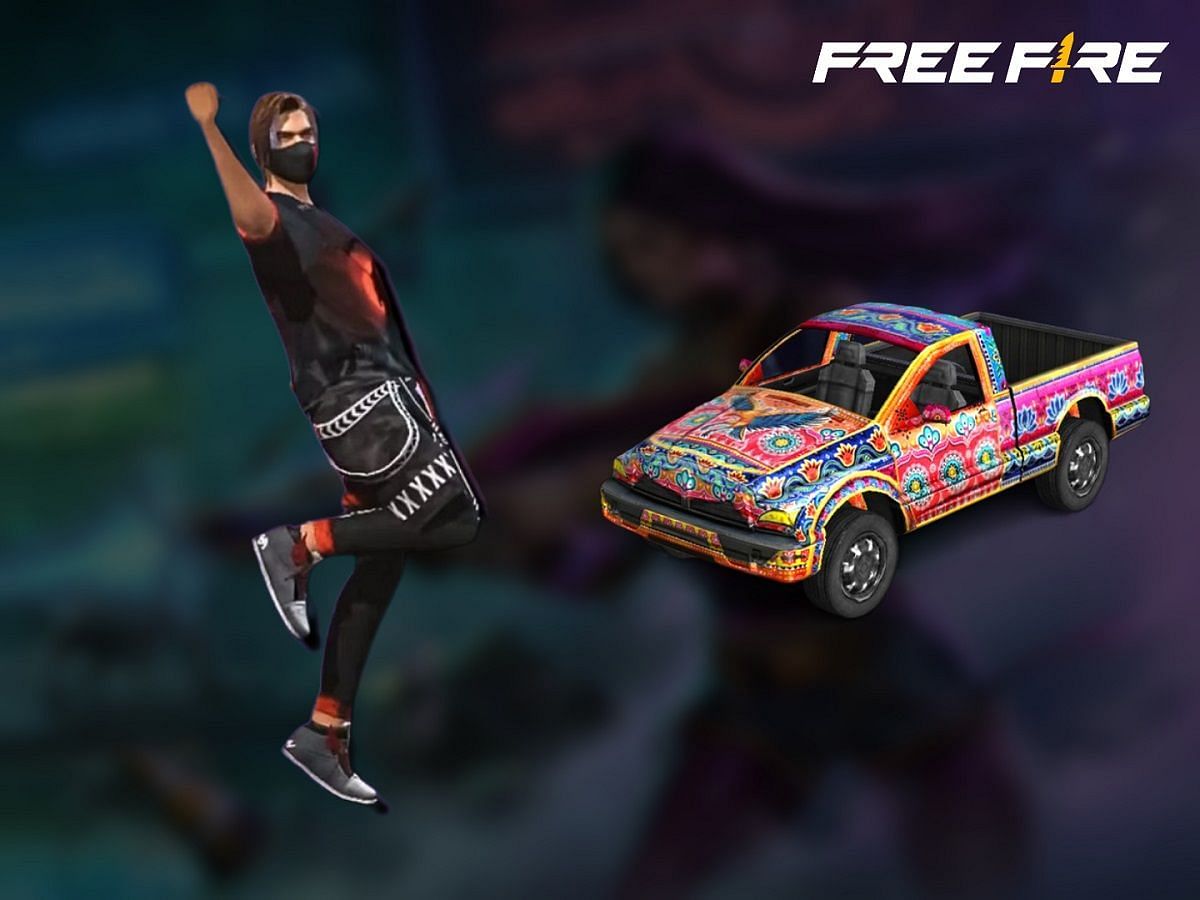 You can use Free Fire redeem codes to get emotes and skins for free (Image via Garena)