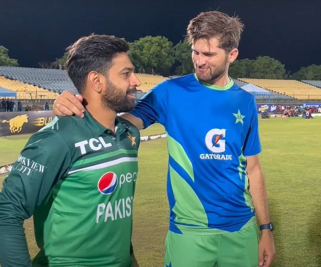 Haris Rauf and Shaheen Shah Afridi. (Credits: Twitter)