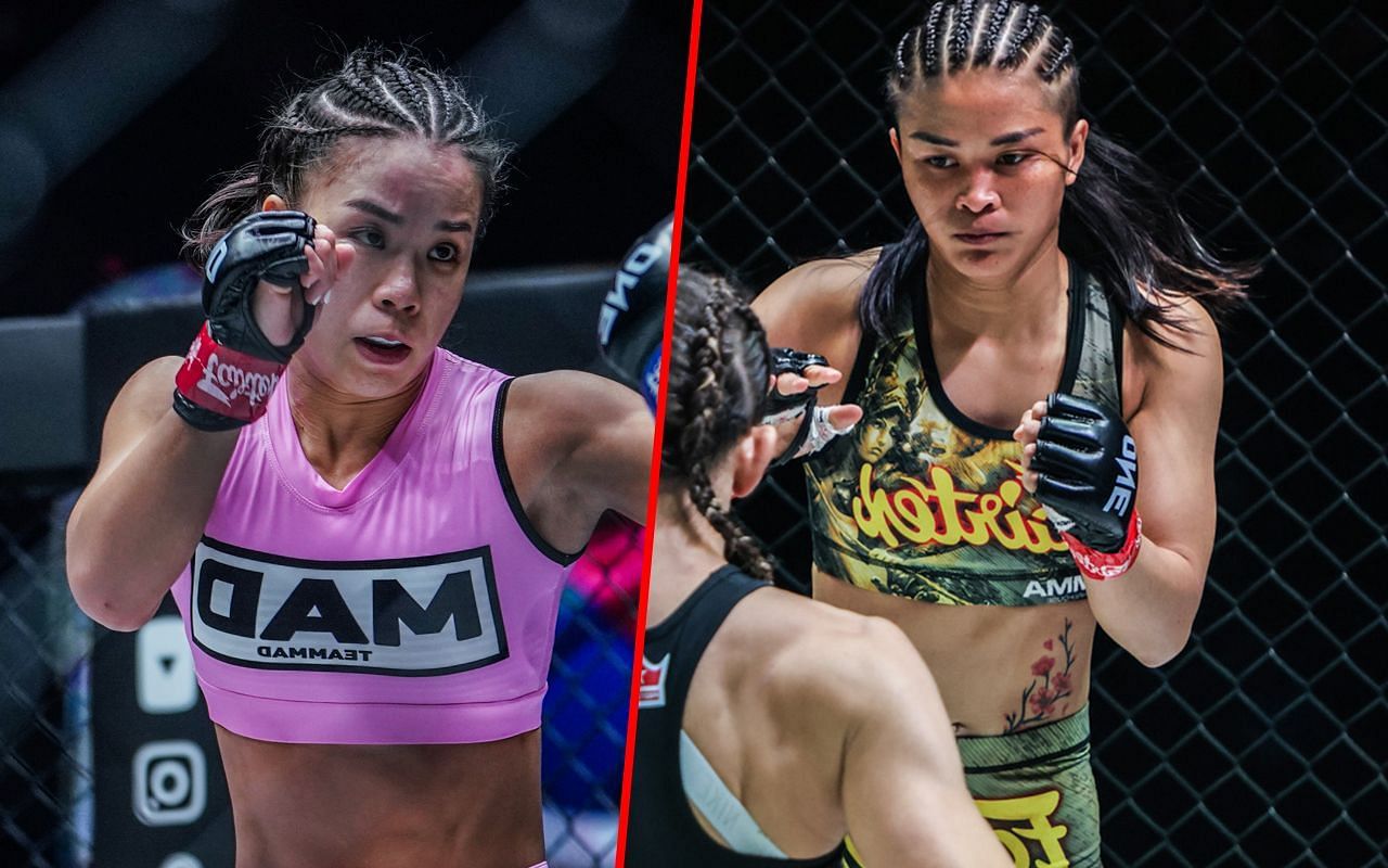 Ham Seo Hee (Left) faces Stamp (Right) at ONE Fight Night 14