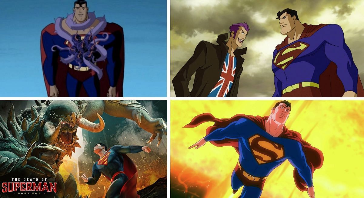 Several famous Superman stories (Image via Sportskeeda)