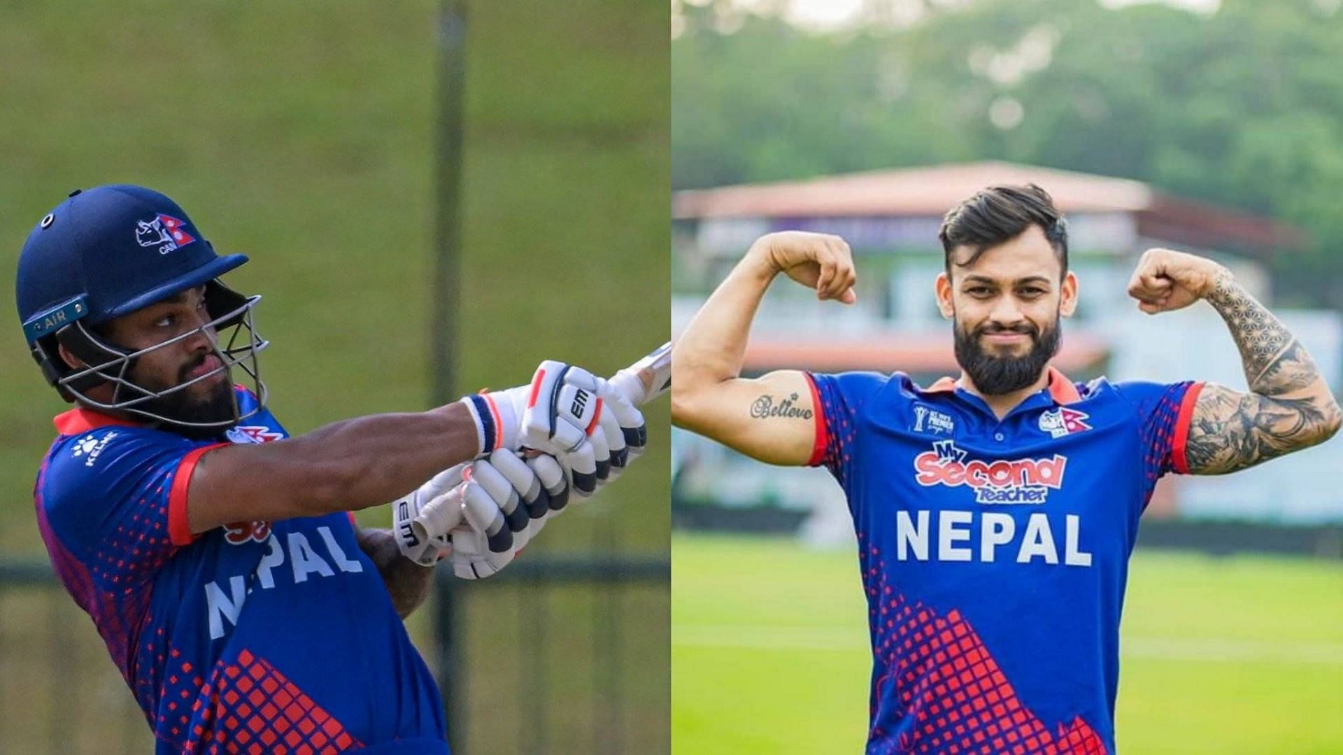 Kushal Bhurtel scored a quickfire 38 for Nepal against India (Image: X)