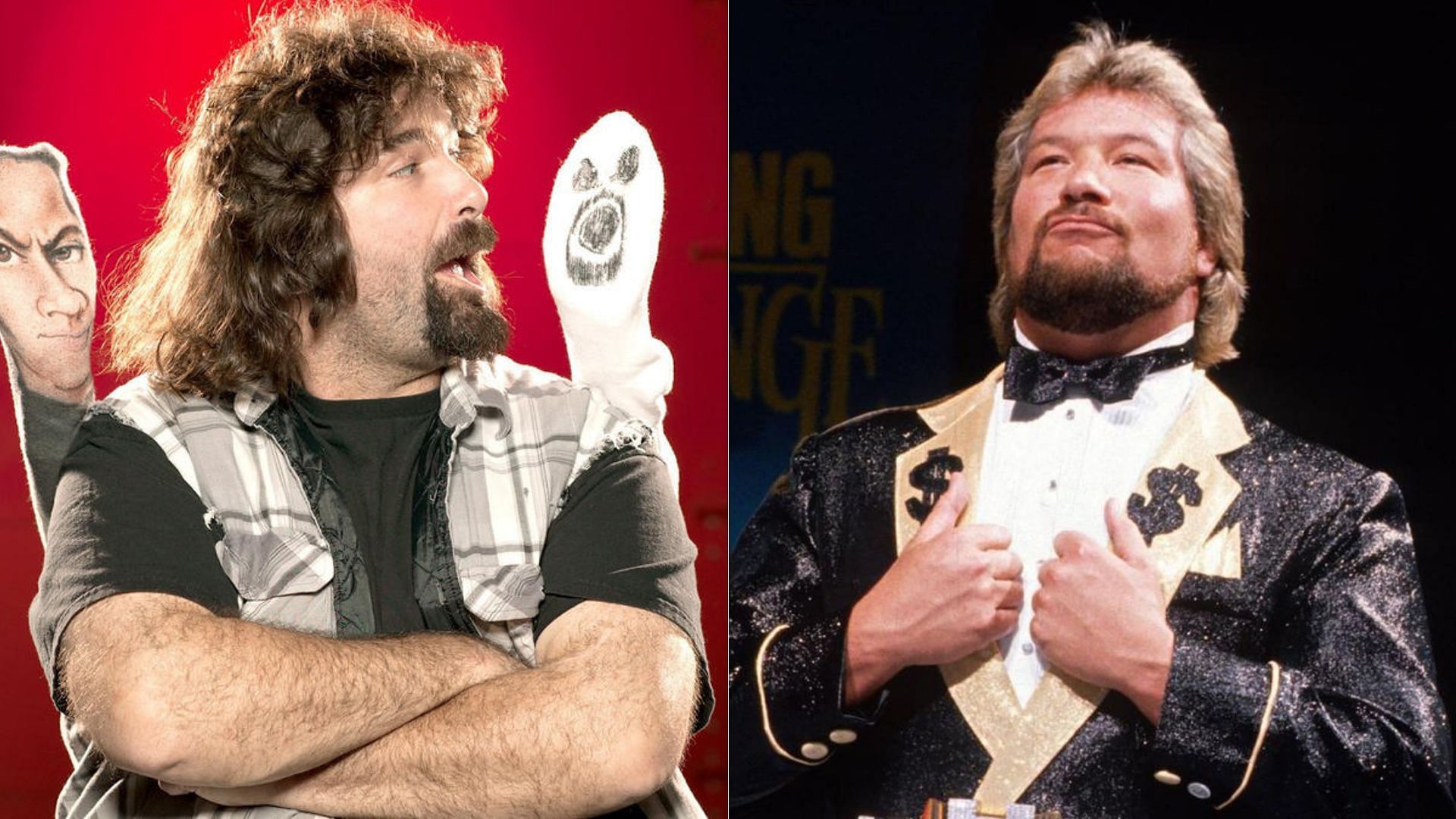 Mick Foley (left); Ted DiBiase Sr. (right)