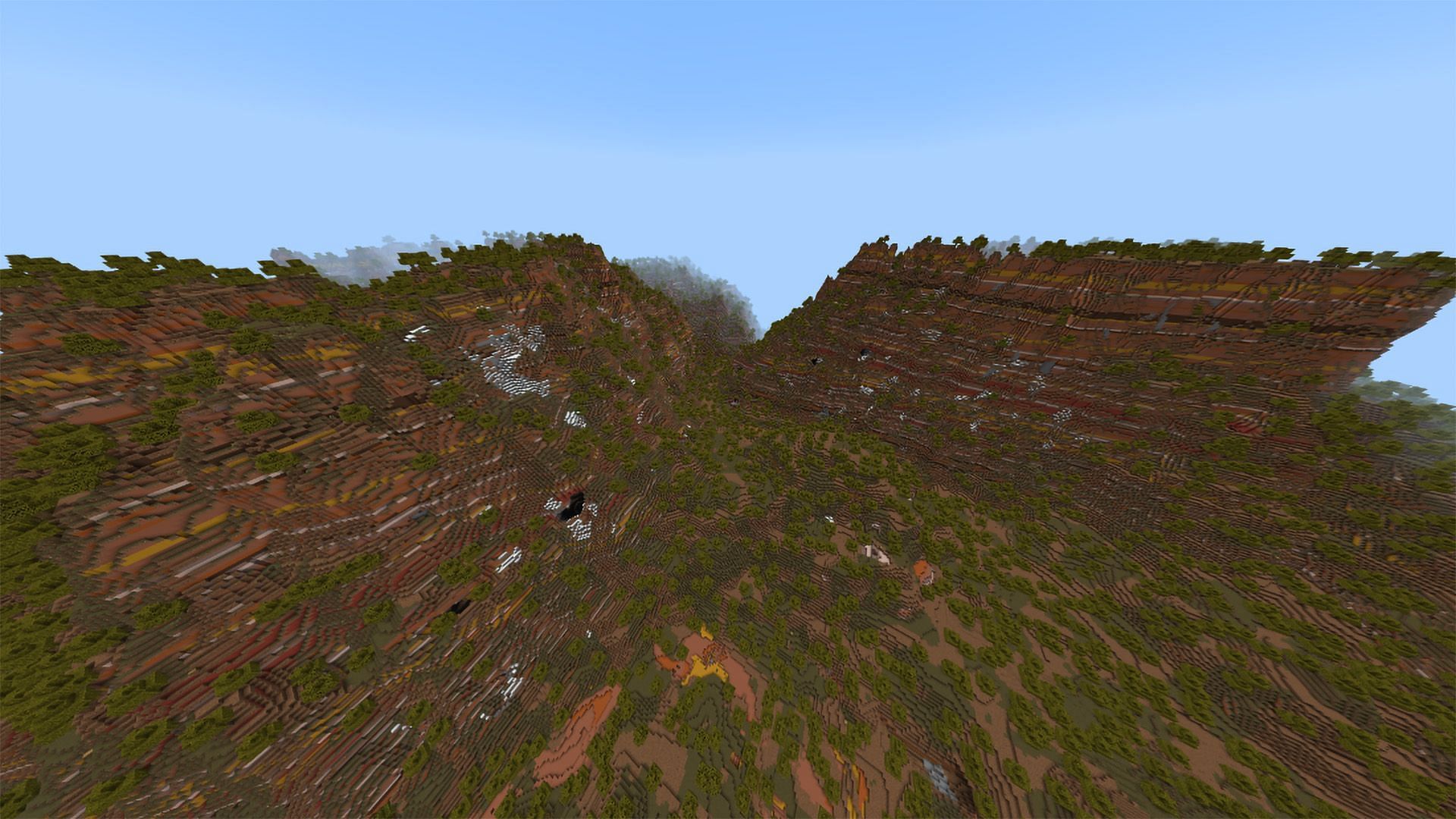 Journey to the tallest point in the whole of Minecraft (Image via Mojang)