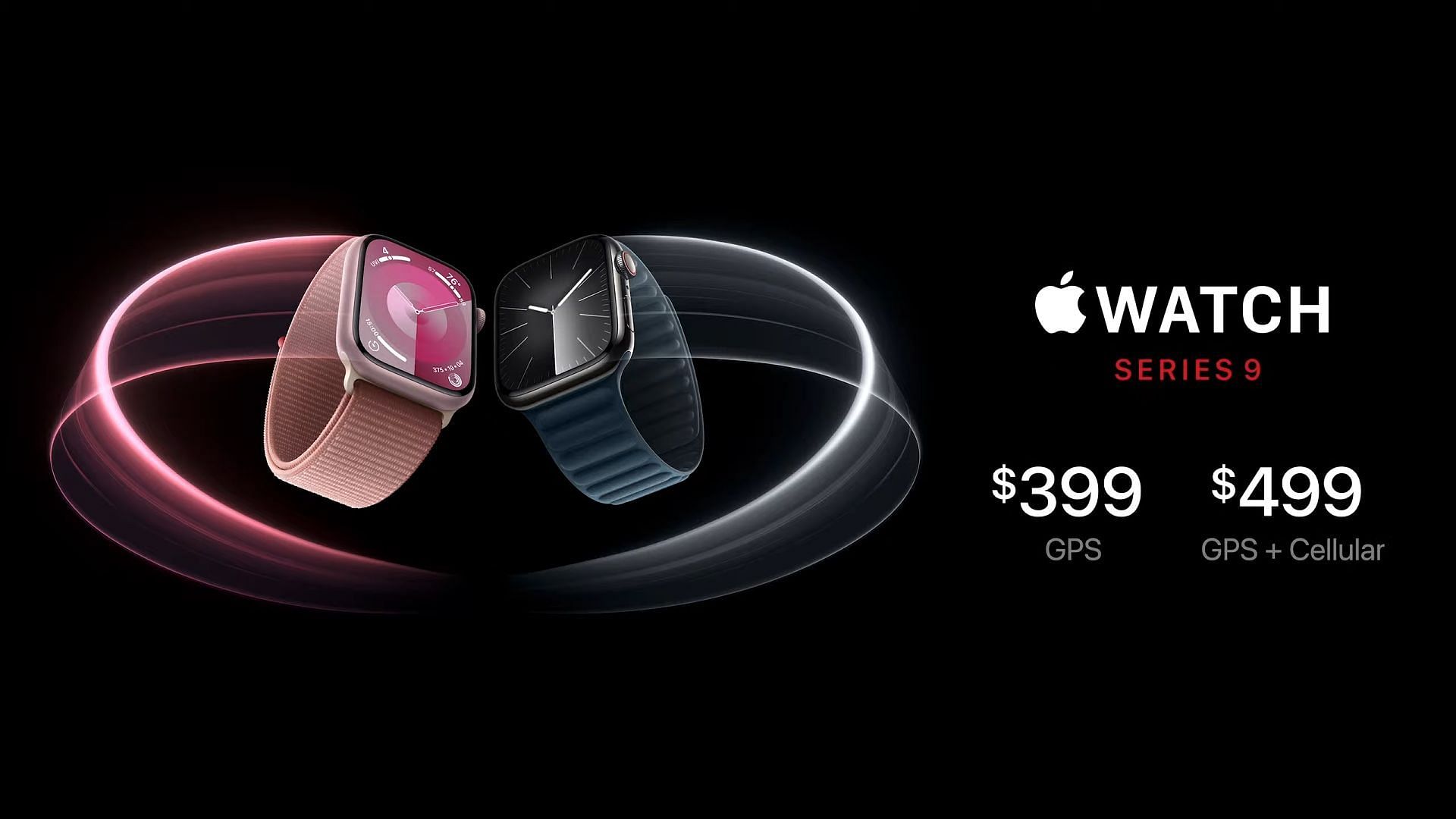 Watch Series 9 will cost $399 (Image via Apple)