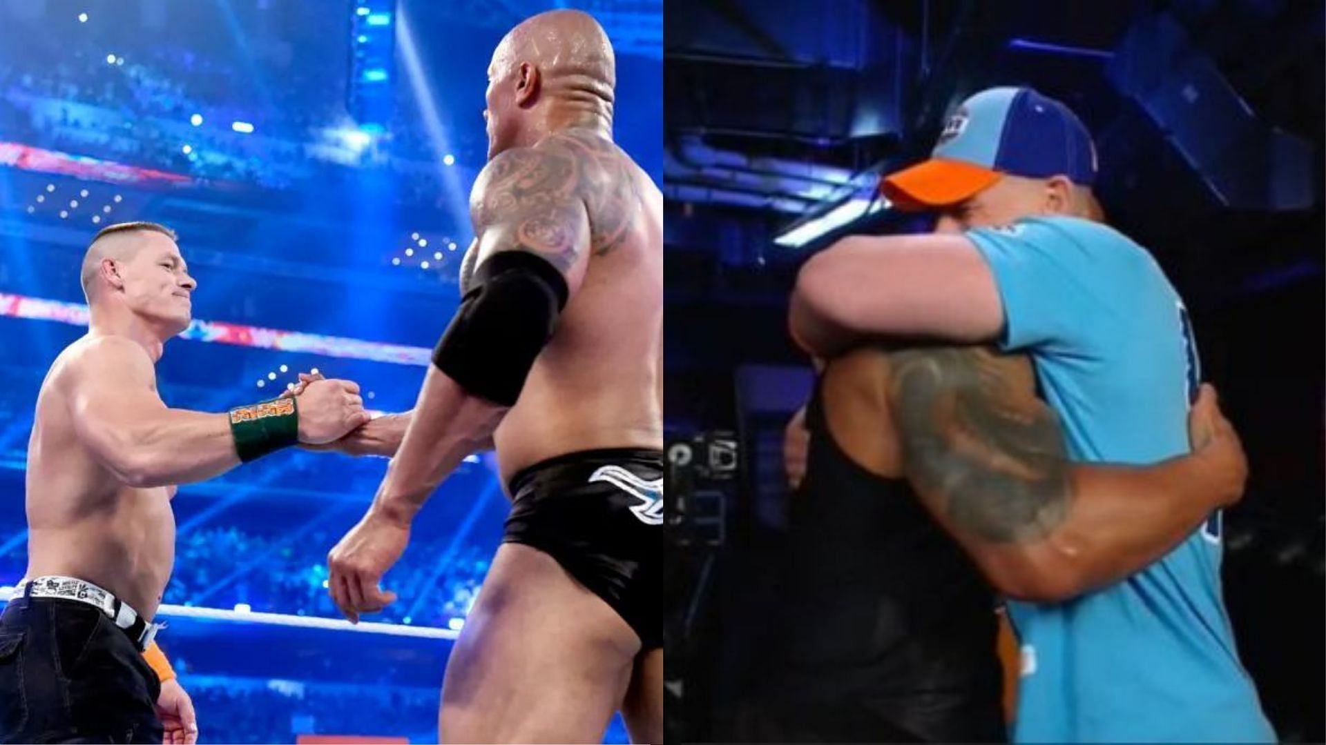 John Cena and The Rock have faced each other twice at WrestleMania