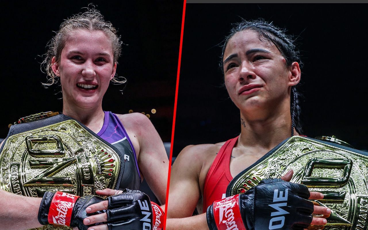 Smilla Sundell andd Allycia Hellen Rodrigues - Photo by ONE Championship