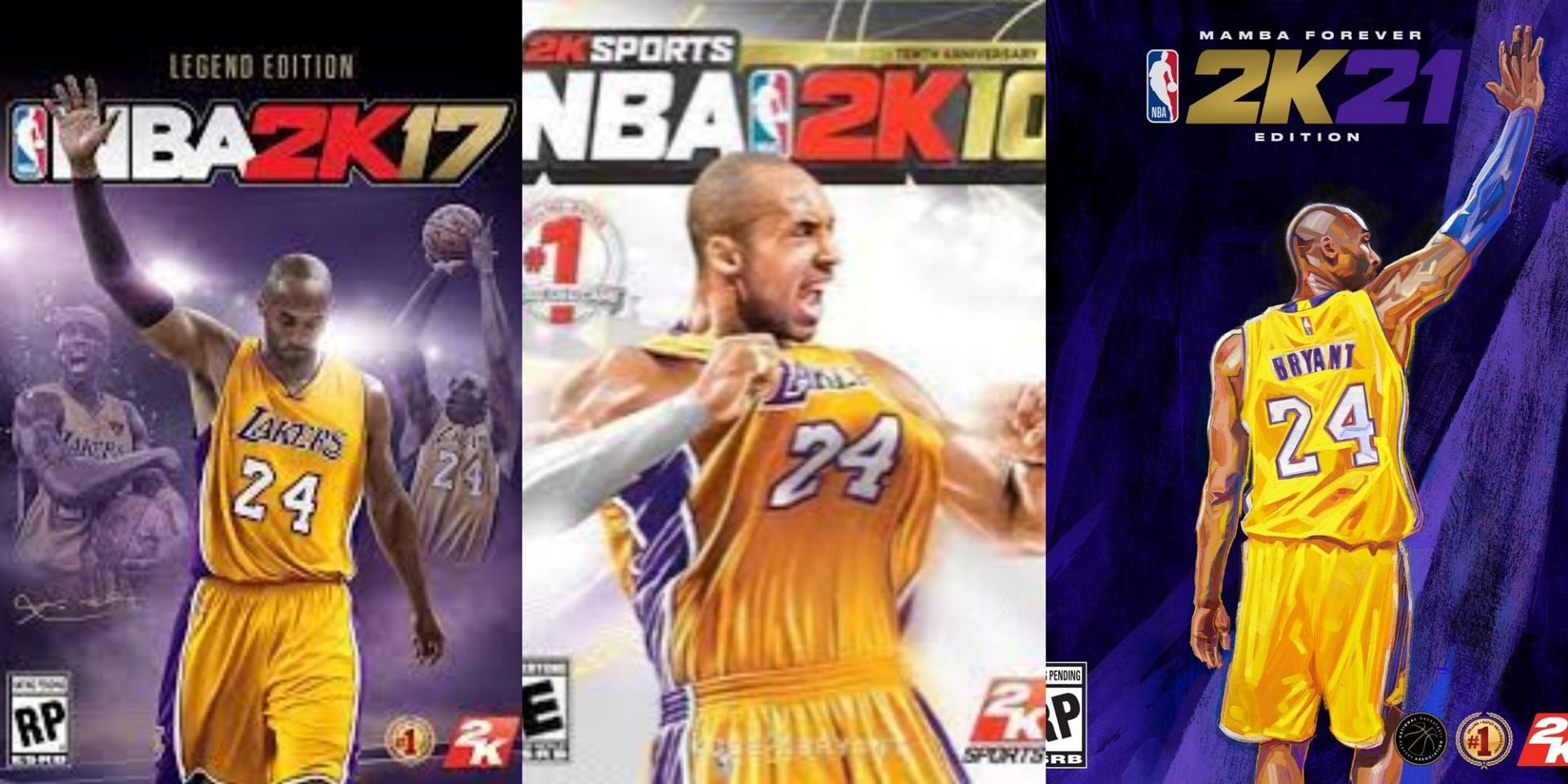 Kobe Bryant has been the cover for NBA 2k three other times before 2k24
