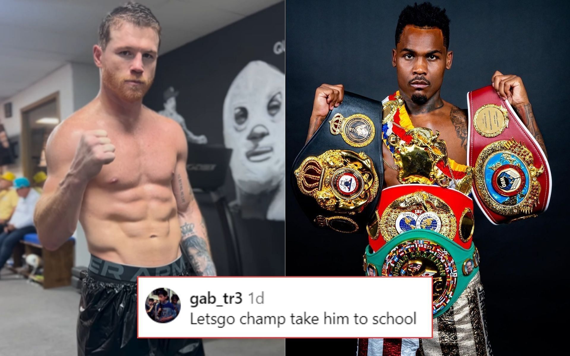 Canleo Alvarez (left) Jermell Charlo (right) [Image courtesy @canelo @twincharlo on Instagram]