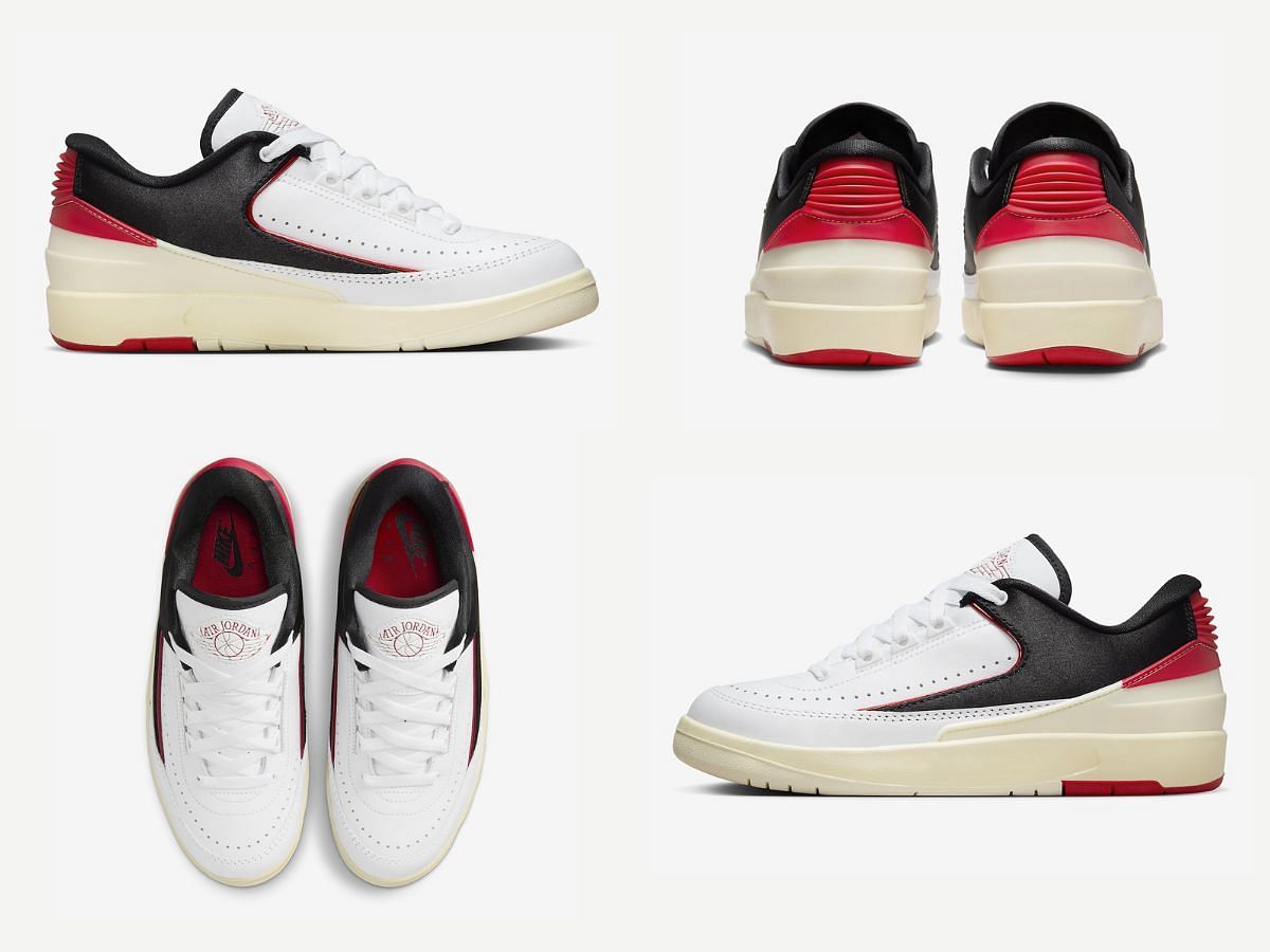 The upcoming Nike Air Jordan 2 Low &quot;Chicago Twist&quot; sneakers (Image via Sportskeeda)