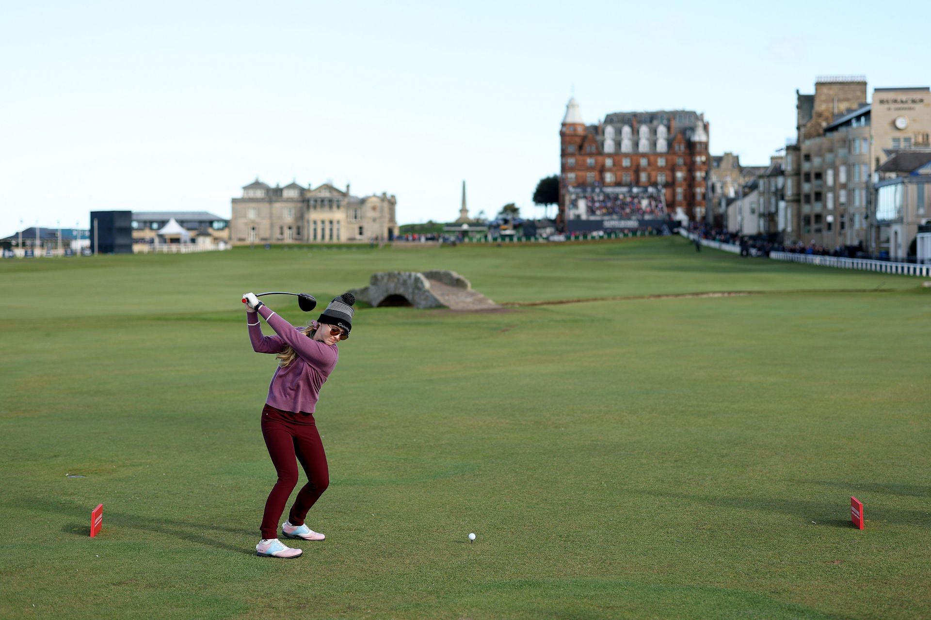 Kathryn Newton at the Alfred Dunhill Links Championship (Image via Getty)