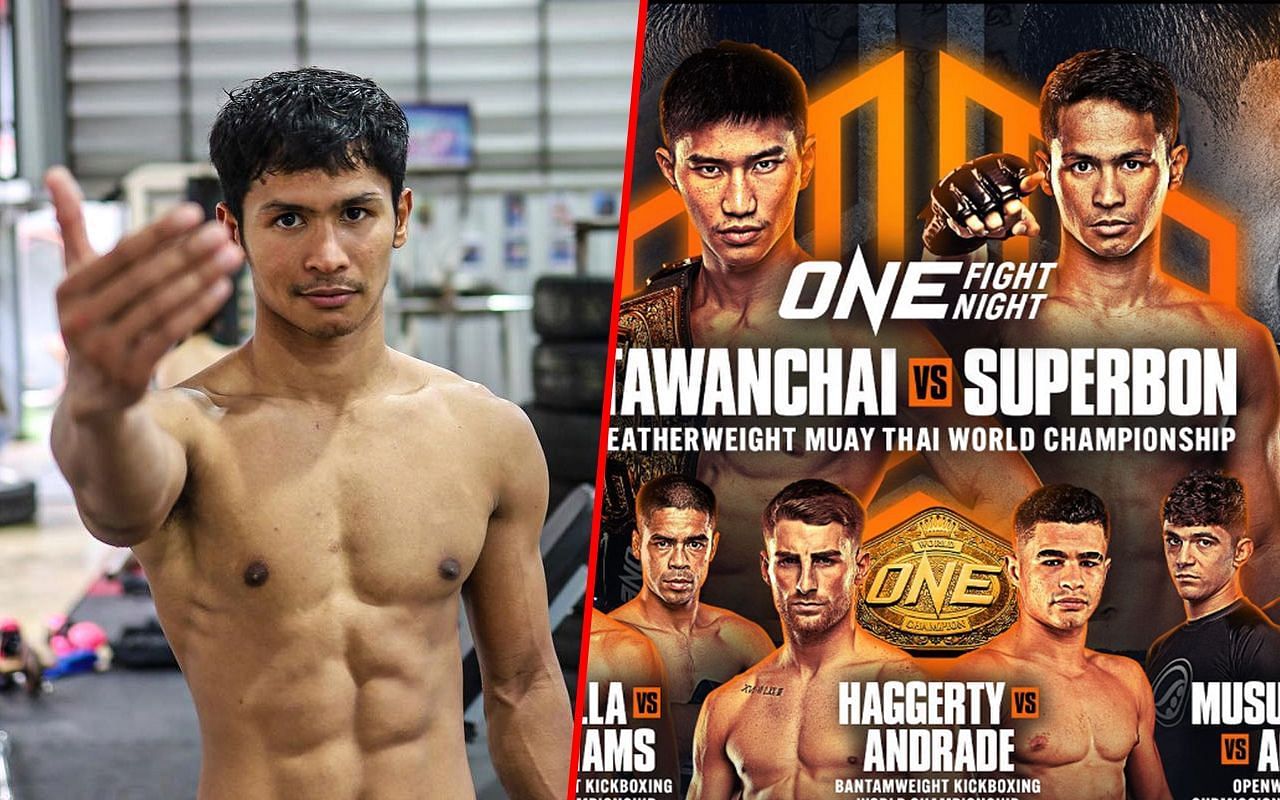 Sports fans are hyped for the Muay Thai world title clash between Superbon and Tawanchai [Credit: ONE Championship]