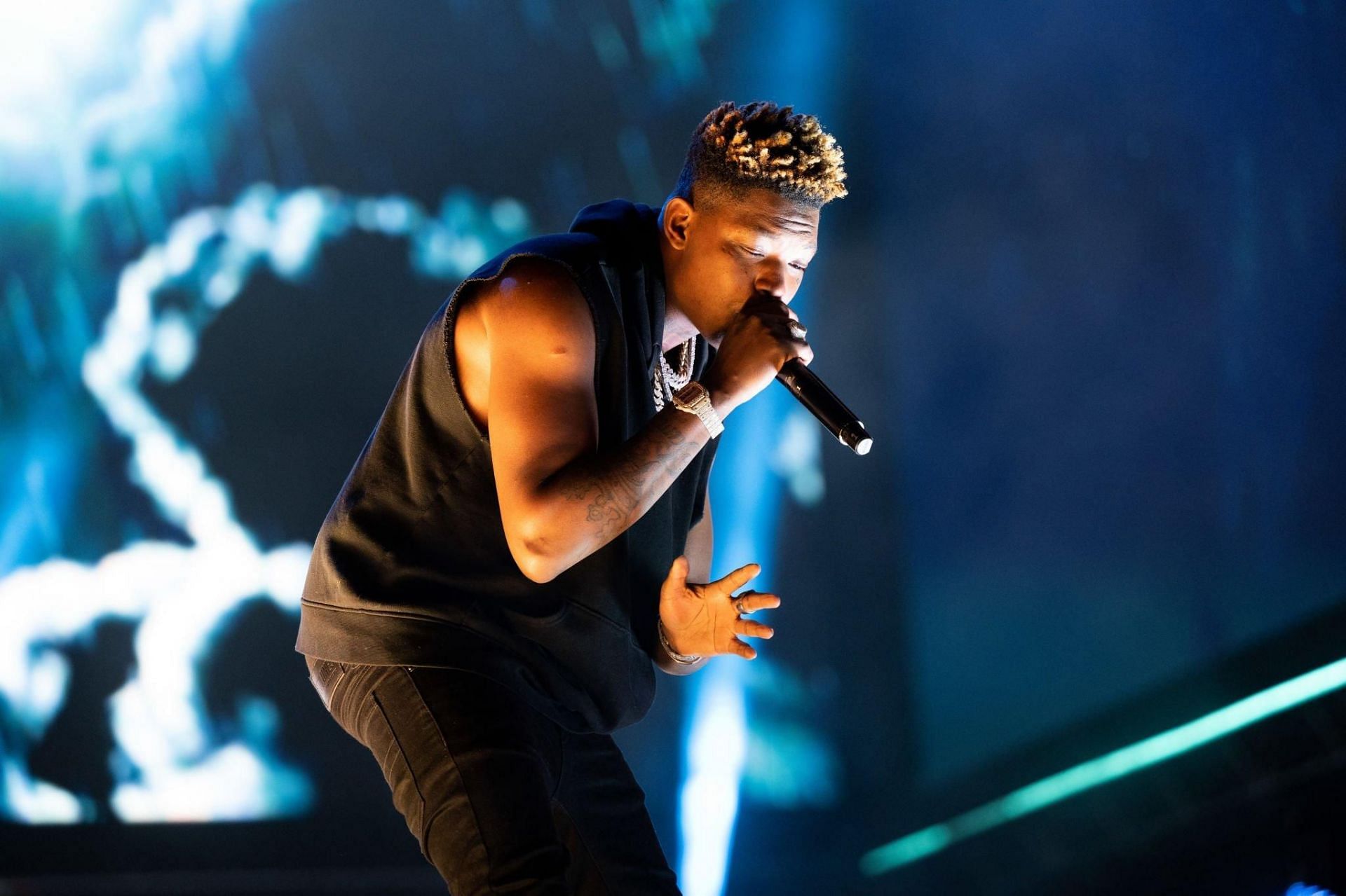 Yung Blue at 2021 Rolling Loud Los Angeles (Image via Getty Images)