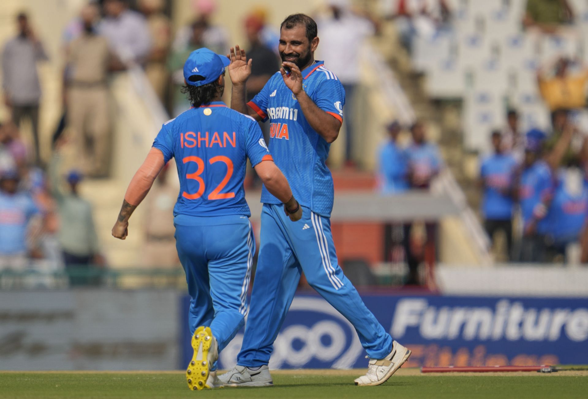 Mohammed Shami celebrating with Ishan Kishan [Getty Images]