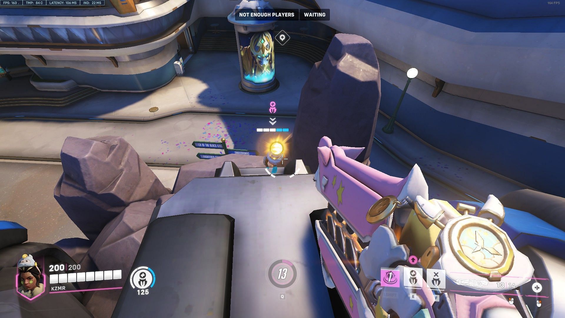 Healing Pylon in Overwatch 2&#039;s Blizzard World (Image via Blizzard Entertainment)