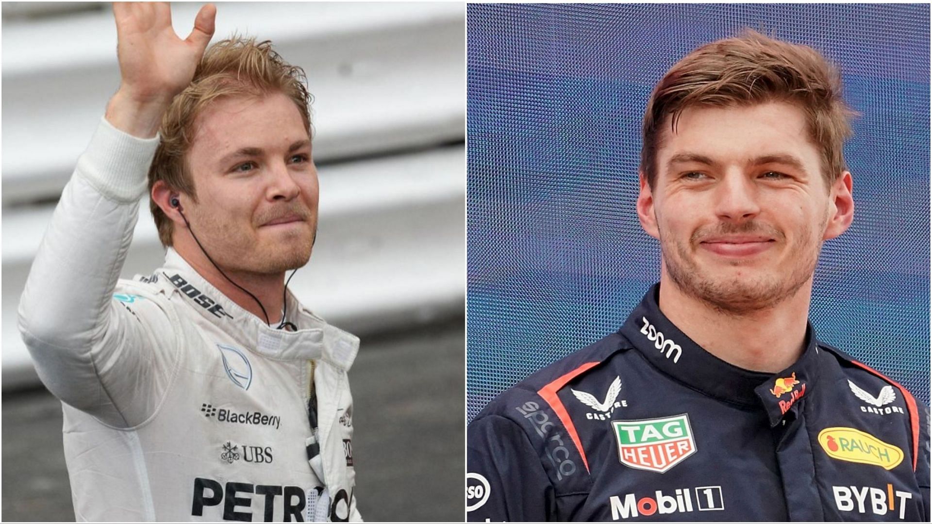 Nico Rosberg and Max Verstappen