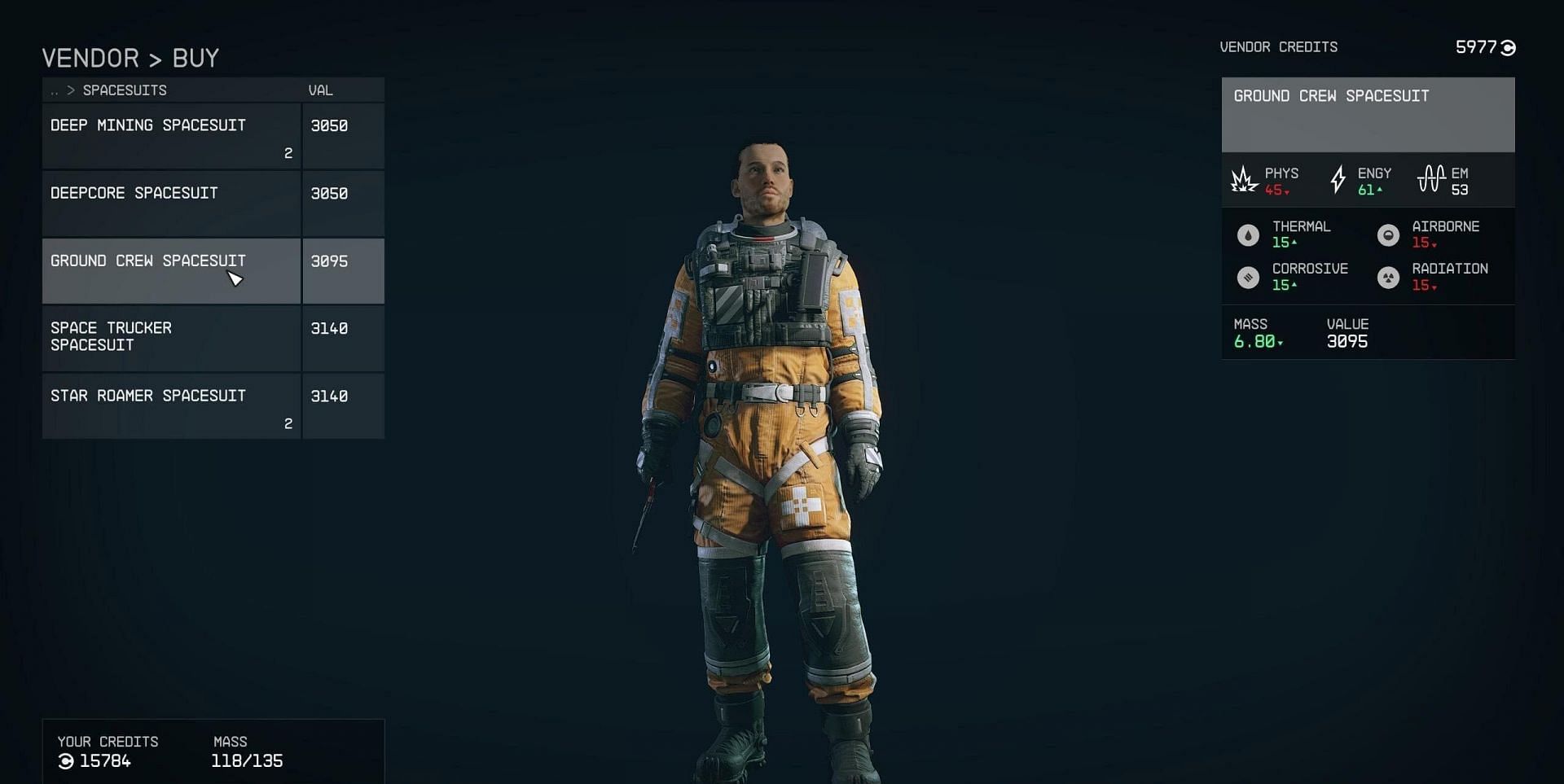 The Ground Crew suit appears randomly in Starfield (Image via Bethesda)