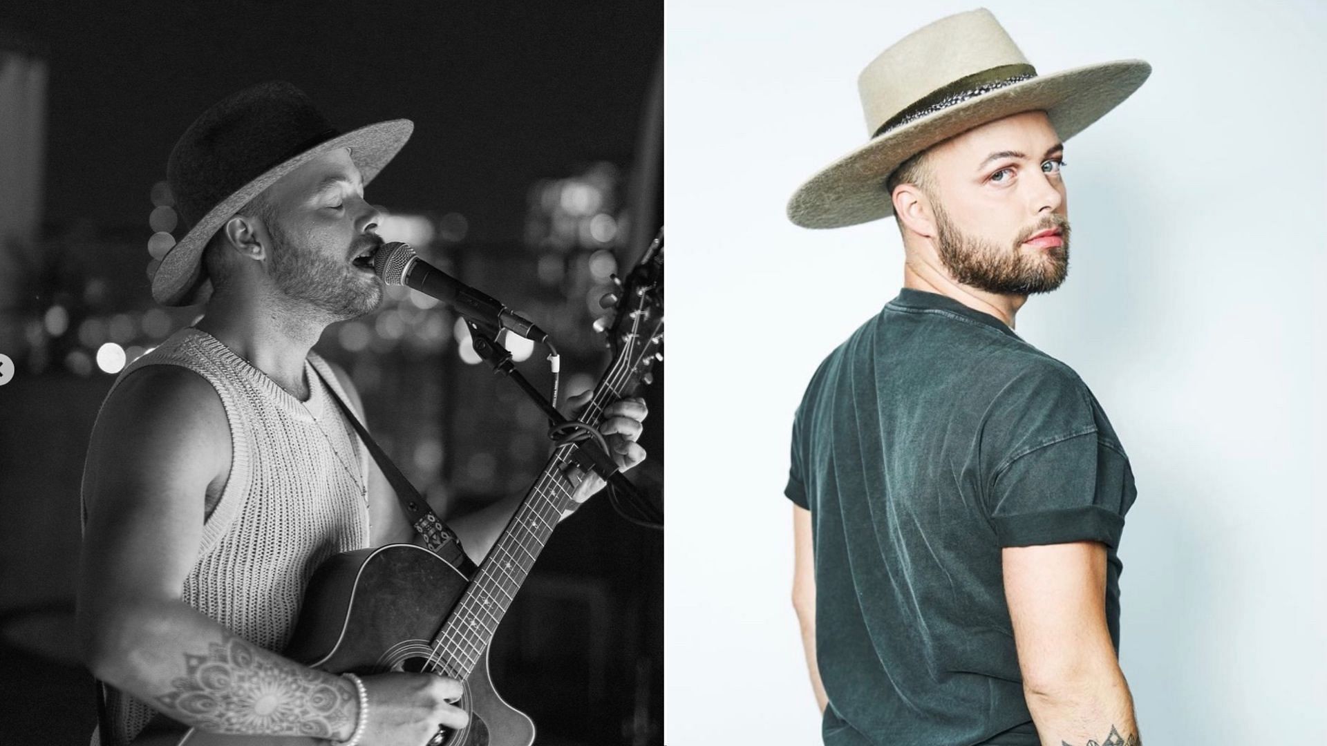Country singer, Adam Mac dropped out of Kentucky Festival. (Images via Instagram/@adammacmusic)