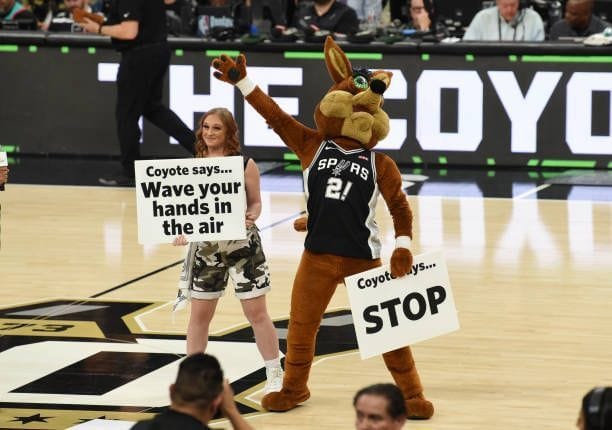 Who is San Antonio Spurs' mascot, The Coyote?