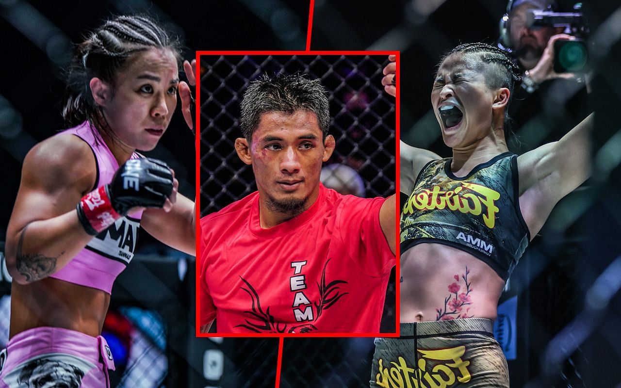From left to right: Ham Seo Hee, Stephen Loman, Stamp | Photo by ONE Championship