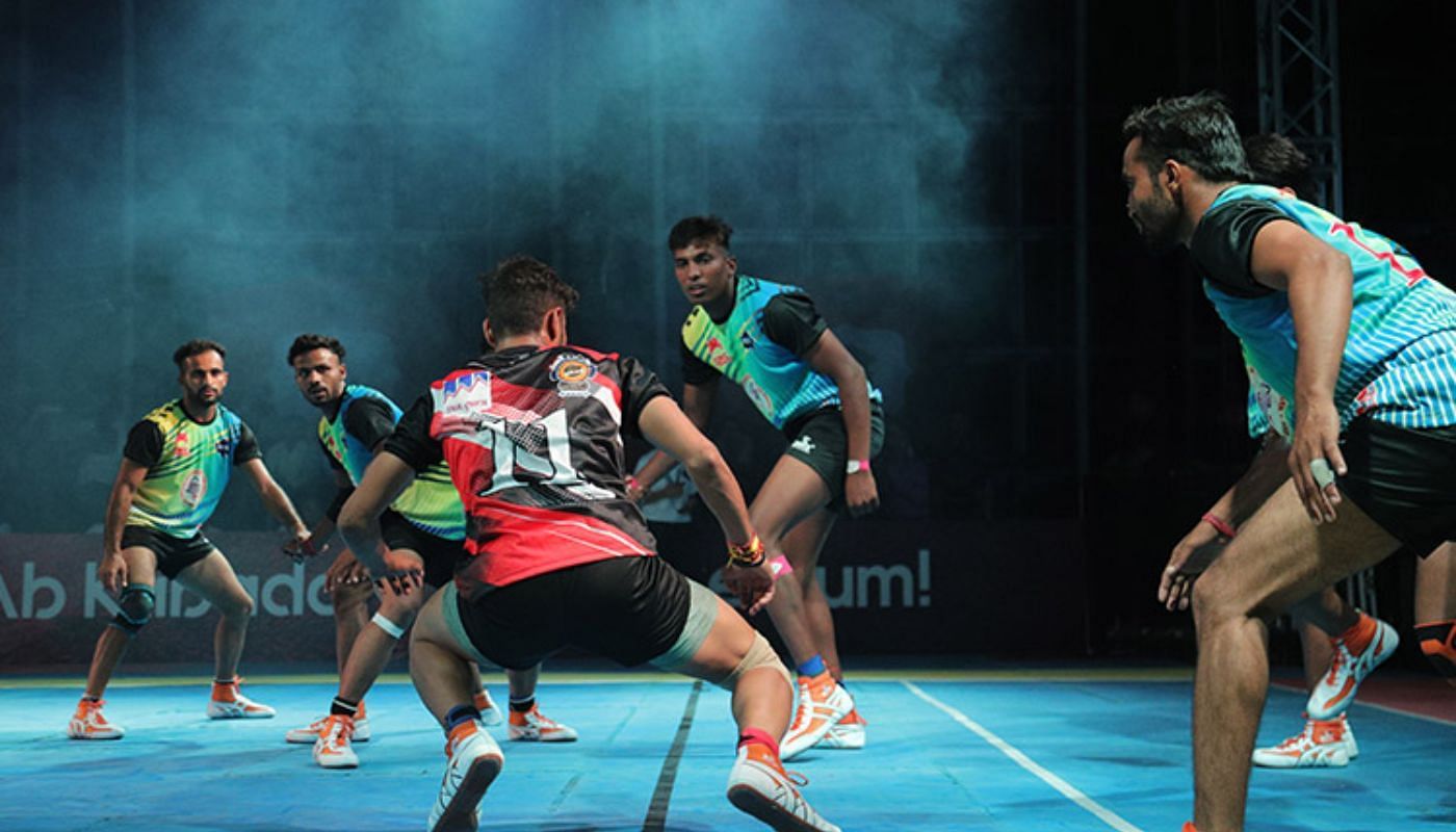 A picture from a Real Kabaddi match (Image via Real Kabaddi website)