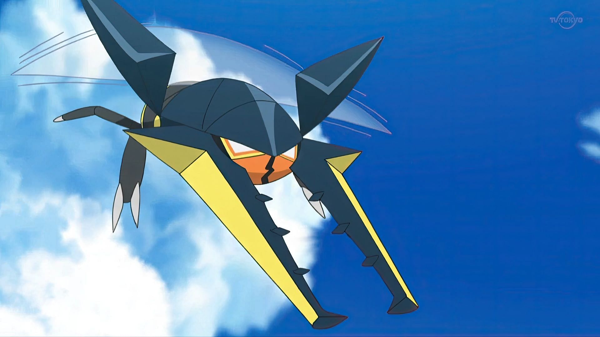 Vikavolt as seen in the anime. (Image via The Pokemon Company)