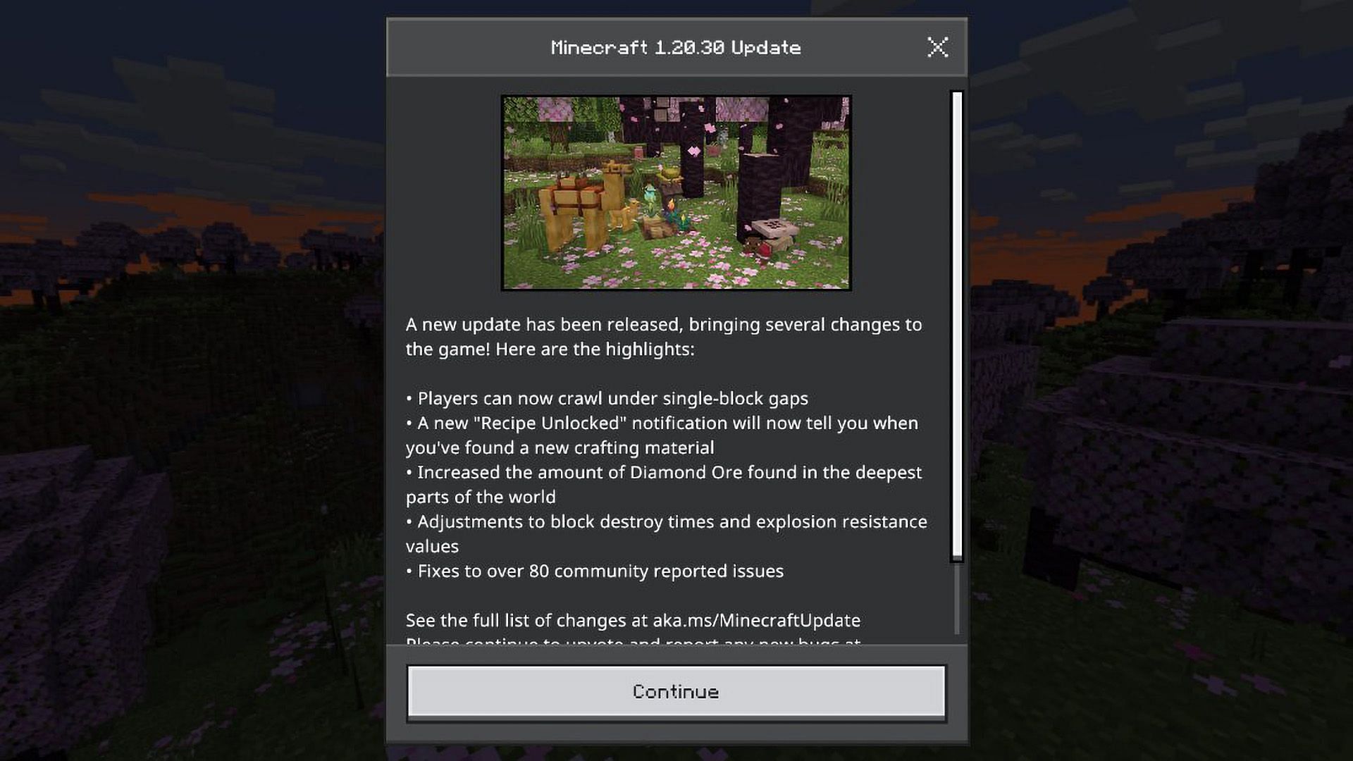 Introducing the newest Minecraft Bedrock update (Image via Mojang) 