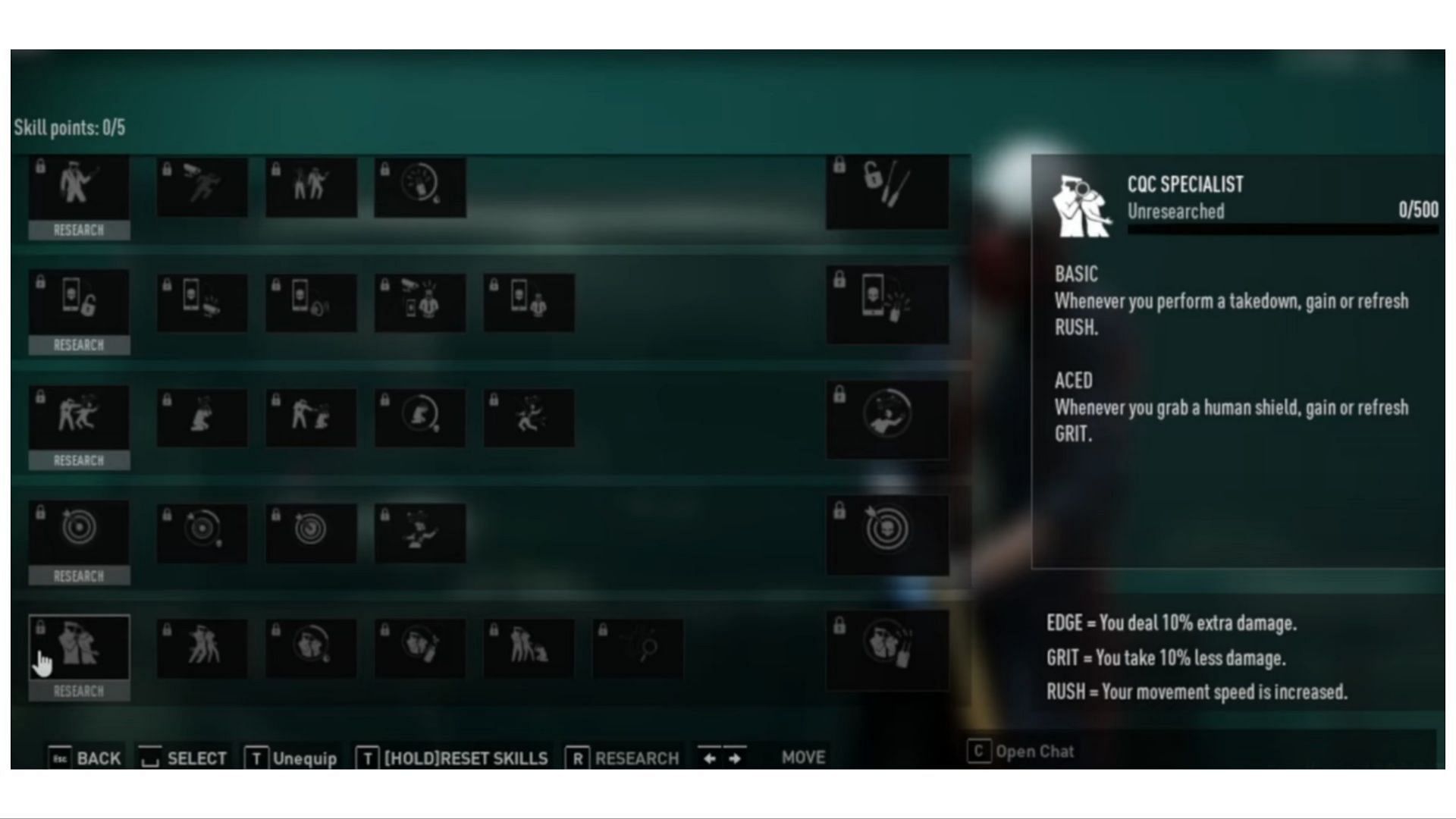 CQC Specialist skill in Payday 3 (Image via Deep Silver and YouTube/Given)