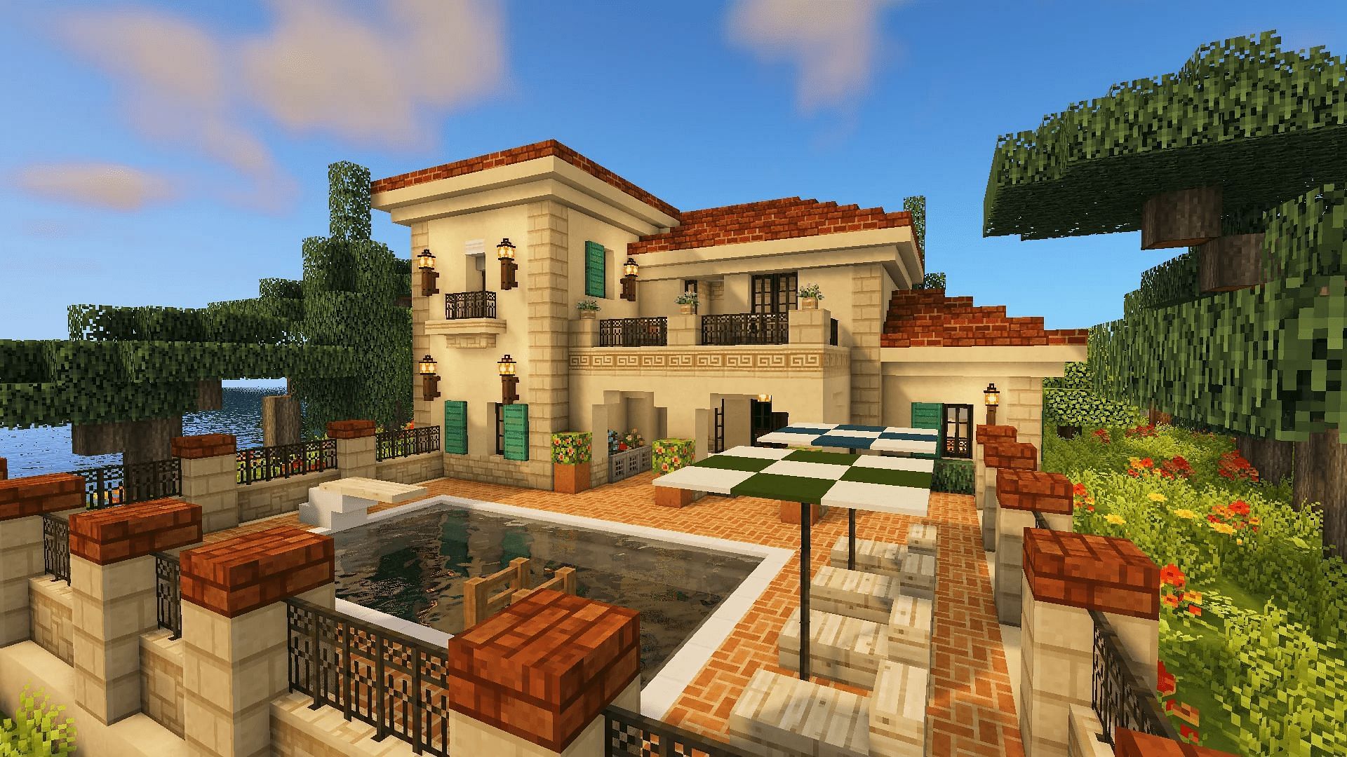 This Minecraft house build is one that exhibits extraordinary attention to detail (Image via Lindolas_MC/Reddit)