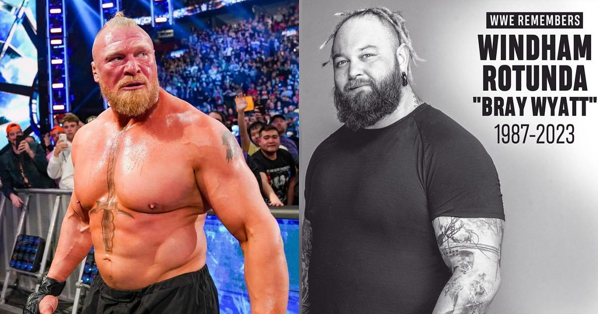 Former world champions Brock Lesnar and Bray Wyatt.