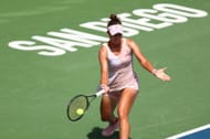 Veronika Kudermetova in action at the San Diego Open