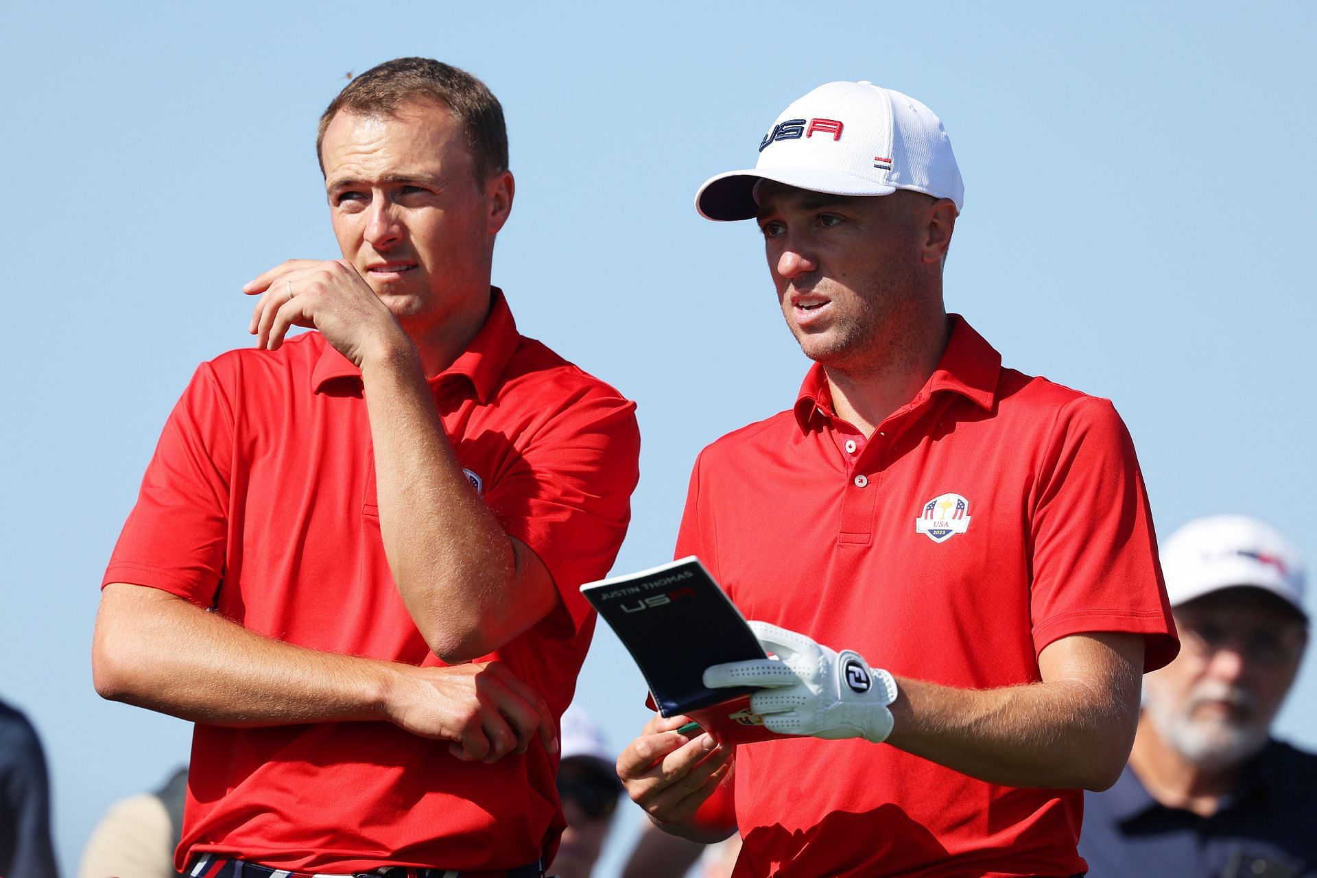 Jordan Spieth and Justin Thomas prepare for the Ryder Cup.