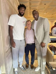 Joel Embiid was also in attendance