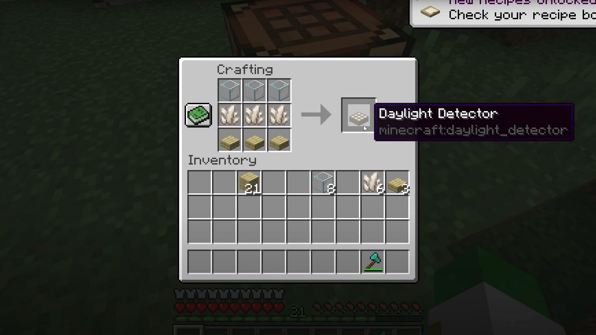 Daylight Detector in Minecraft (Image via Mojang Studios)