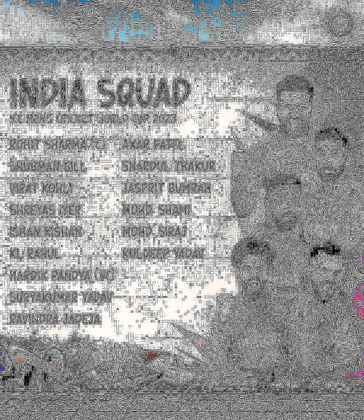 India Cricket World Cup Squad 2023