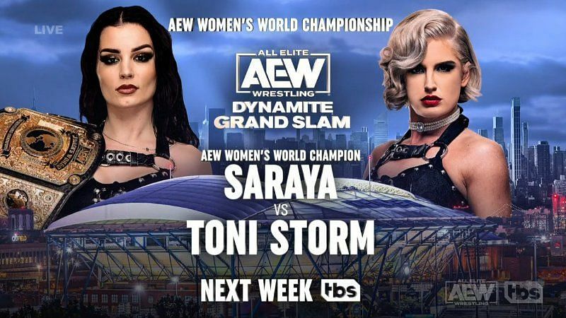 Saraya and Toni Storm will face off in the ring