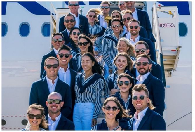 “Is this the Ryder Cup team or a JP Morgan Jr Asset Manager's Retreat?” - Golf fans react to Team USA’s coordinated Ryder Cup group photo