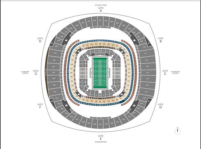 What is the Capacity of Caesars Superdome Stadium?