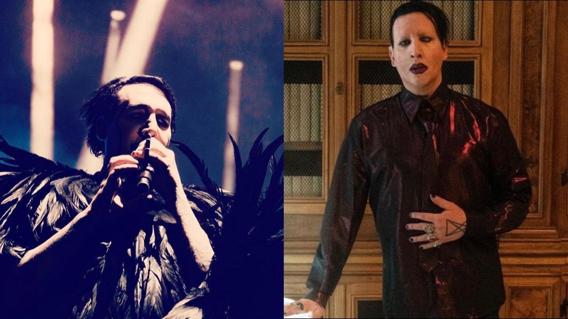 Marilyn Manson fined for blowing nose on concert camerawoman - BBC News