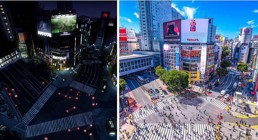 The locations of Jujutsu Kaisen's Shibuya arc: The layout of Shibuya ...