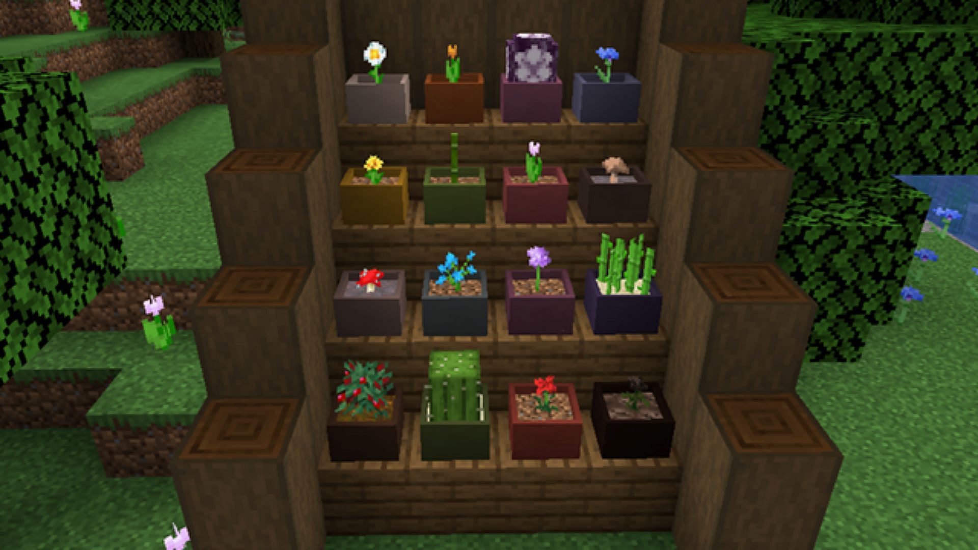 Botany pots add several pots to harvest crops automatically. (Image via CurseForge)