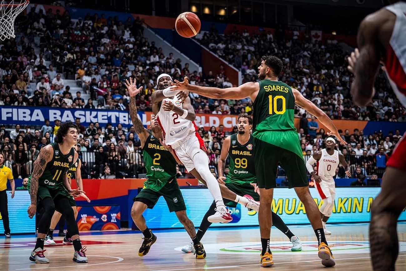 FIBA World Cup 2023-Canada vs Brazil in the second round