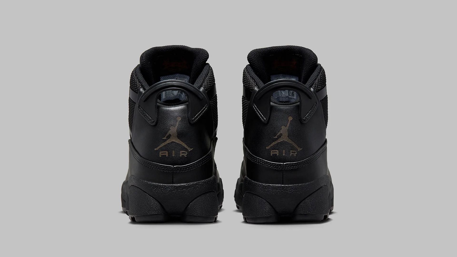 Jordan 6 Rings &quot;Winterized black&quot; sneakers (Image via Twitter/@SoleFeenMedia)