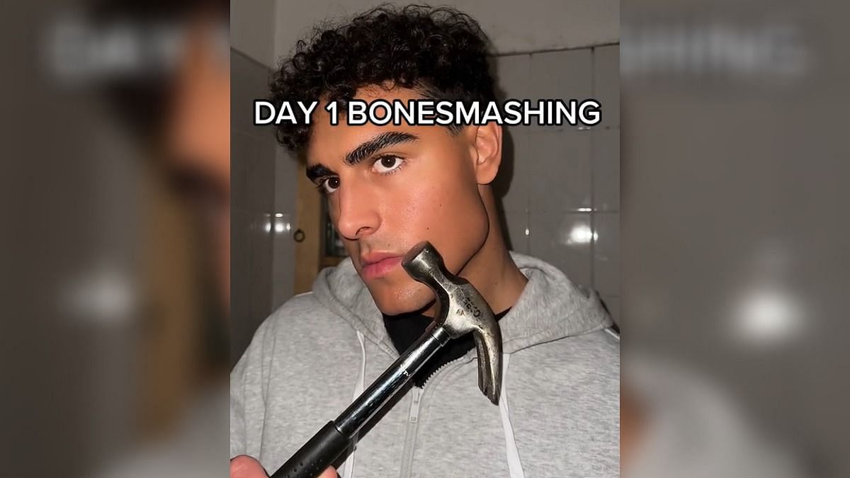 Bone-smashing TikTok trend (Image via TikTok)