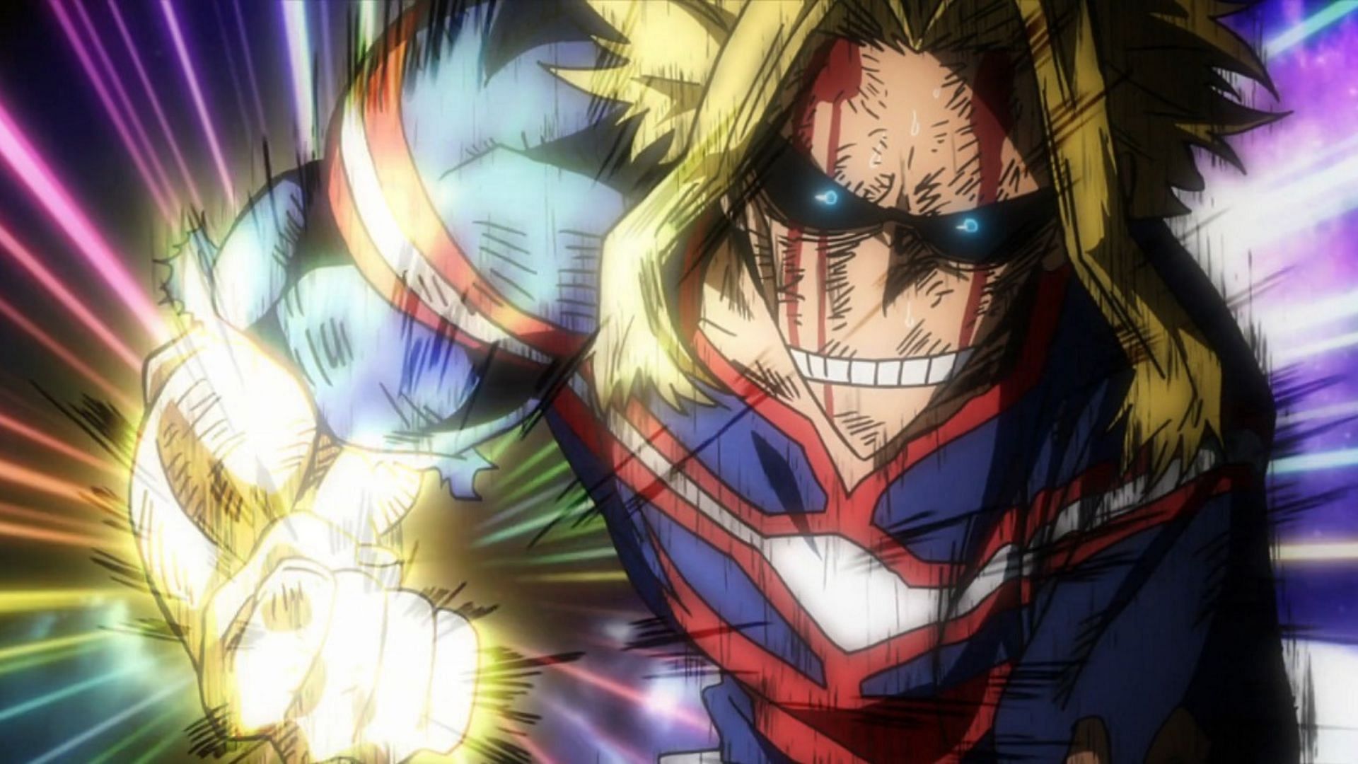 All Might as seen in the My Hero Academia anime (Image via studio BONES)