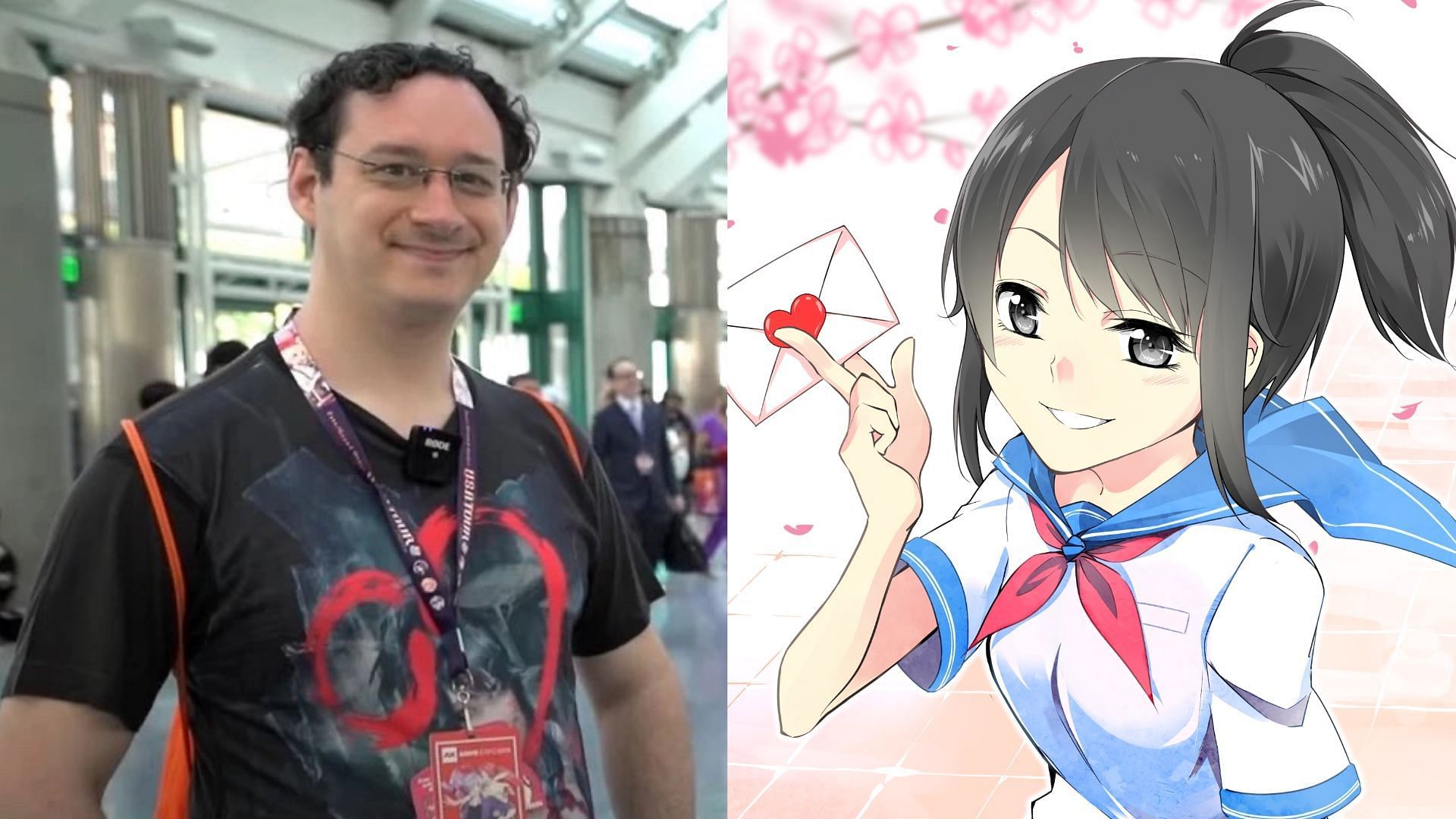 Yandere Dev has been accused of grooming. (Images via Twitter/SantaDecides &amp; YouTube/@YandereDev)