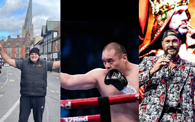 "Got the slowest feet I've ever seen" - John Fury predicts how a fight between Zhilei Zhang and son Tyson Fury would go down