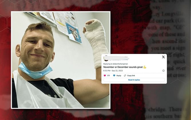 "November or December sounds great" - Dan Hooker called out by lightweight vet after being cleared of injury by doctor